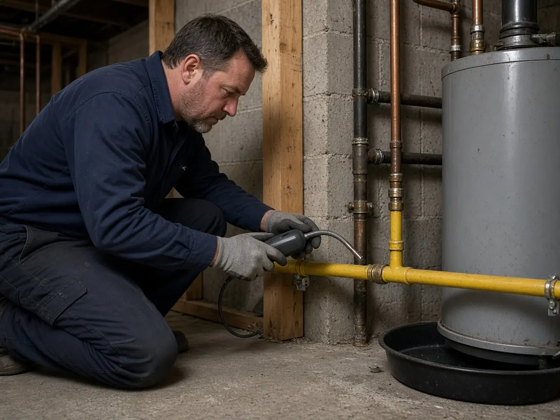 Gas line pressure test before relight